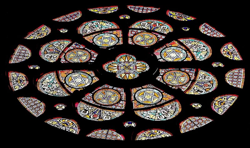 Medieval Stained Glass Window